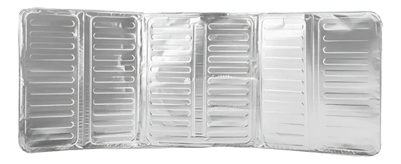 PROTECTOR ALUMINIO ANTI SALPICADURAS PARA COCINA Y CAMPING - 5