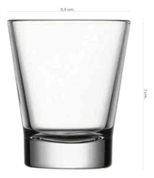 SET DE 6 VASOS DE VIDRIO TEMPLADO PARA SHOTS 85CC - 2