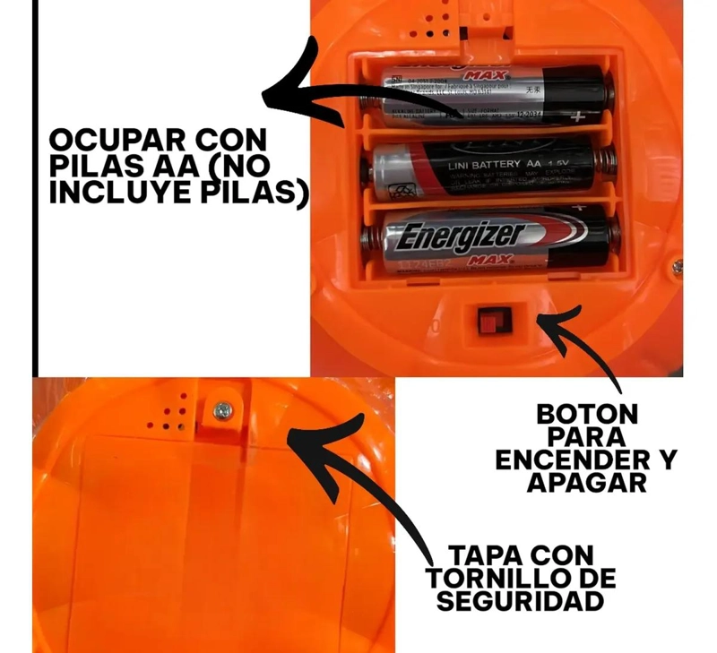 CUBETA CALABAZA ILUMINADA CON LUZ Y SONIDO PARA HALLOWEEN - 3