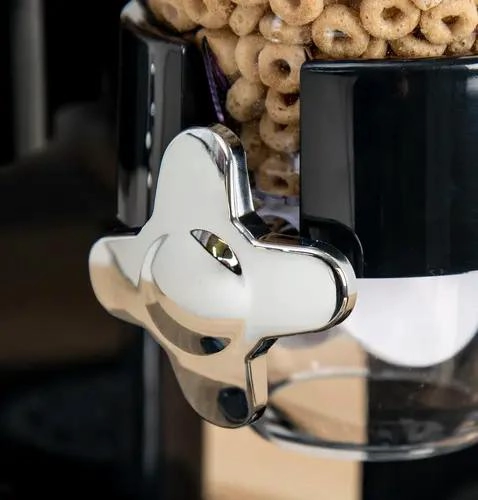 DISPENSADOR DE CEREALES Y ALIMENTOS SECOS COLOR NEGRO - 5