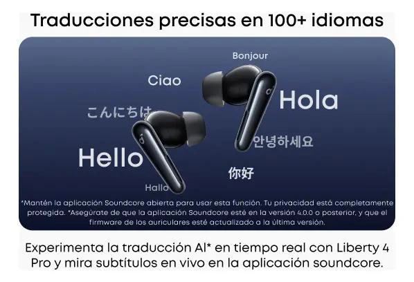 AUDIFONOS BLUETOOTH LIBERTY 4 PRO CON CANCELACION DE RUIDO Y 40 HORAS DE BATERIA - 6