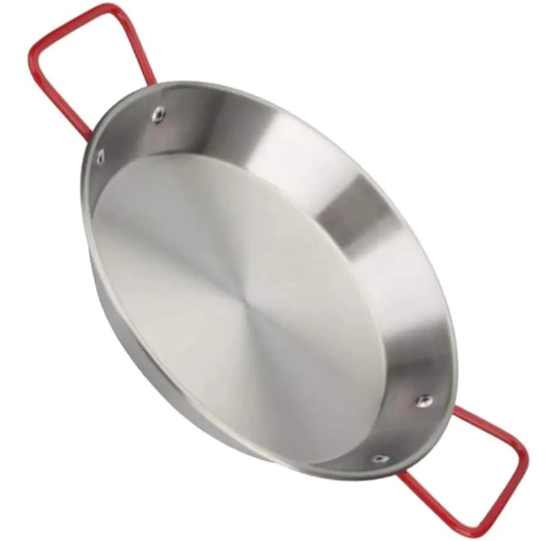 PAELLERA DE ACERO INOXIDABLE DE 30 CM PARA COCINAR - 1