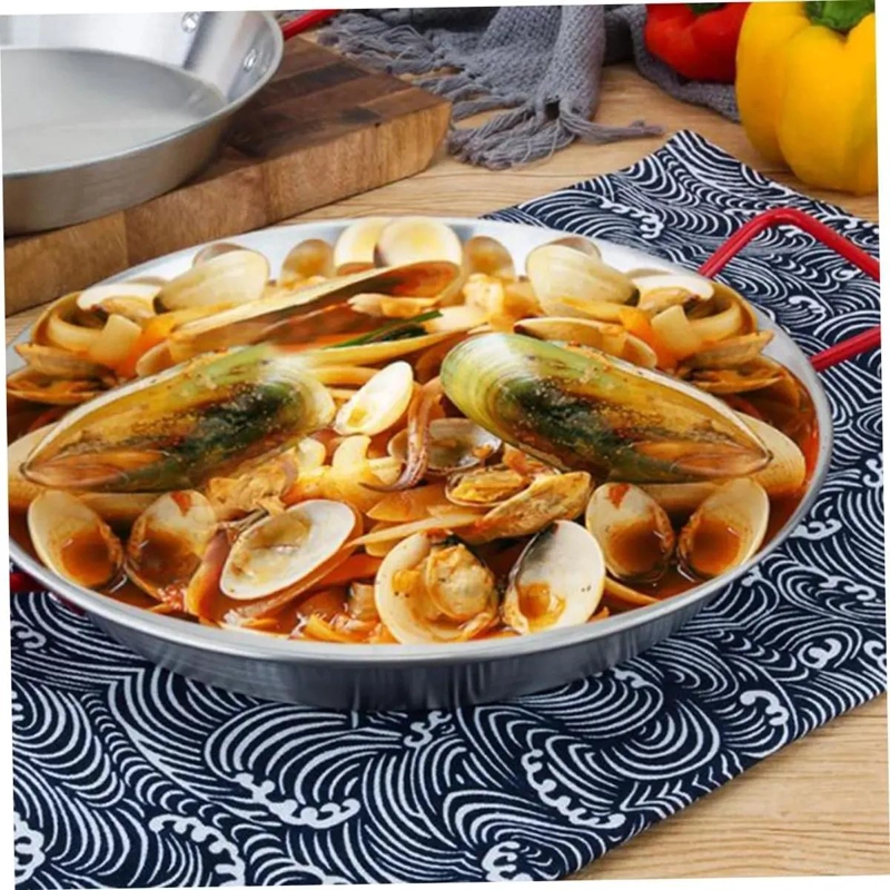 PAELLERA DE ACERO INOXIDABLE DE 30 CM PARA COCINAR - 5
