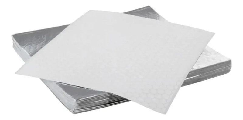 PAPEL ANTIGRASA DE ALUMINIO 35X35CM PARA ALIMENTOS - 1