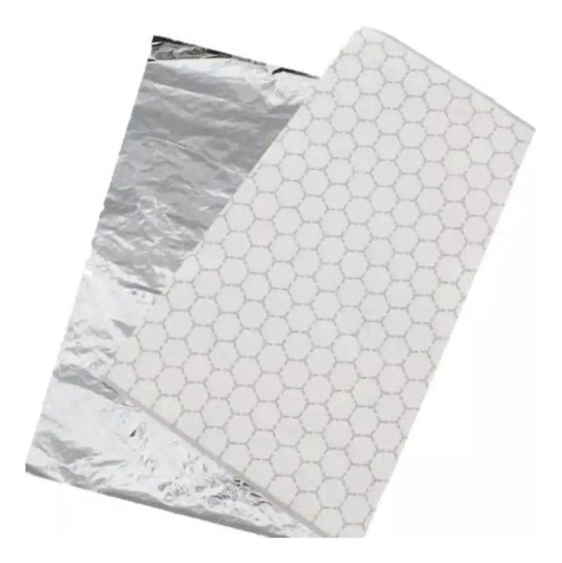 PAPEL ANTIGRASA DE ALUMINIO 35X35CM PARA ALIMENTOS - 5