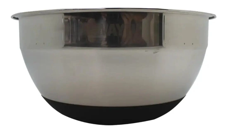BOWL DE ACERO INOXIDABLE CON BASE DE SILICONA 22CM - 1