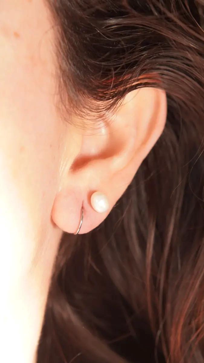 AROS CLICKER DE ACERO QUIRURGICO PARA PIERCINGS 8MM - 3