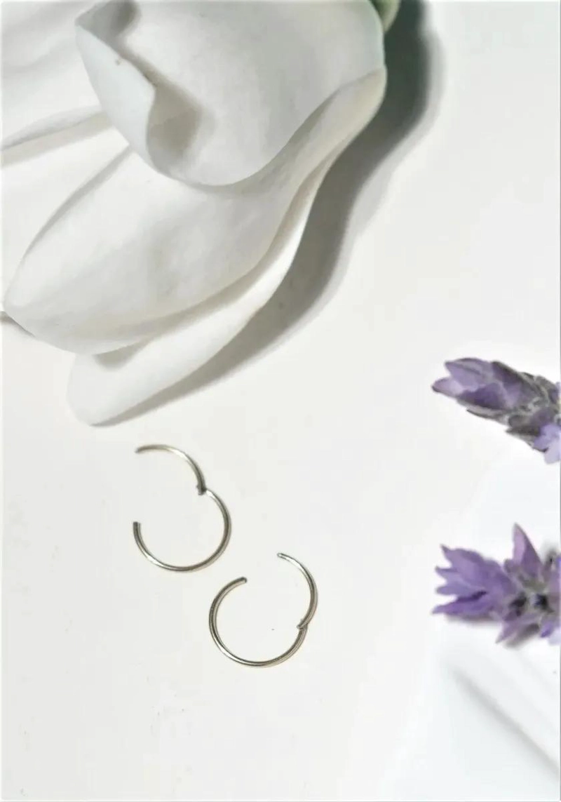 AROS CLICKER DE ACERO QUIRURGICO PARA PIERCINGS 8MM - 8