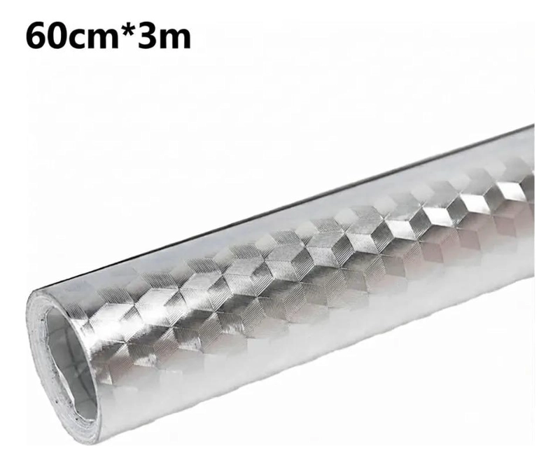 PAPEL ALUMINIO AUTOADHESIVO ANTIGRASA PARA COCINA 60CM X 3M - 3