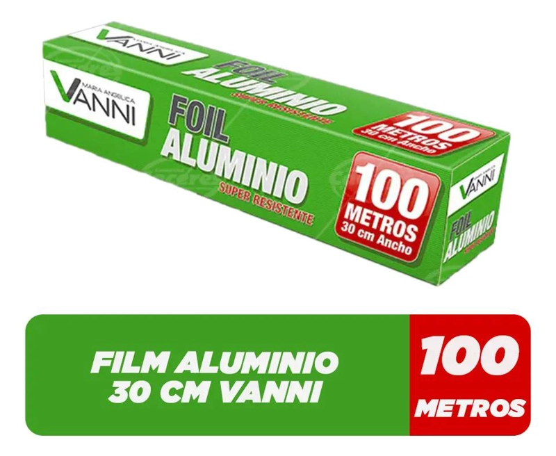 ROLLO DE PAPEL ALUMINIO DE 100 METROS PARA ALIMENTOS - 1