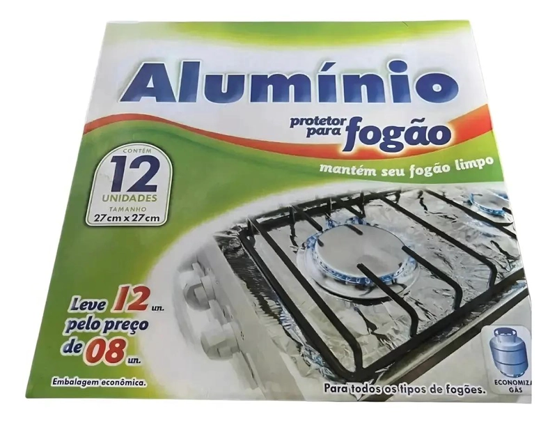 60 LAMINAS DE PAPEL DE ALUMINIO PARA USO CULINARIO - 1