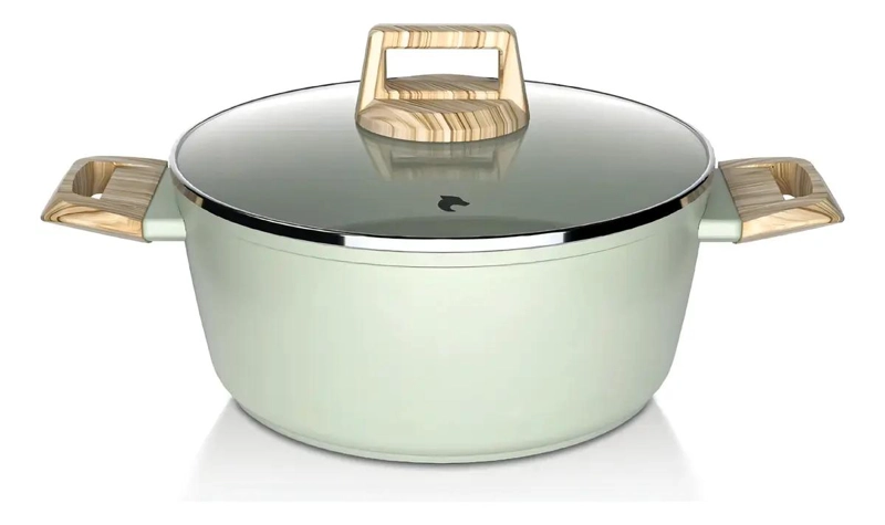 BATERIA DE COCINA 14 PIEZAS ALUMINIO ANTIADHERENTE VERDE - 4
