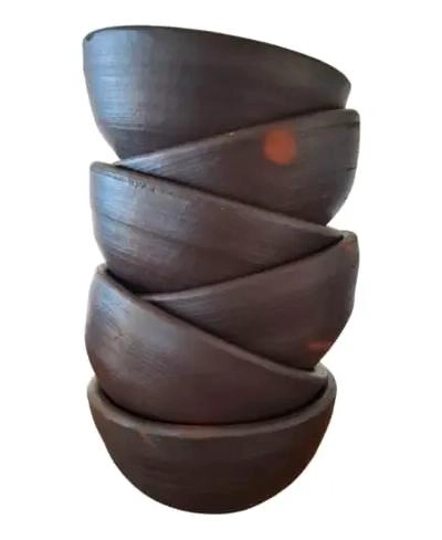 PACK DE 4 PAILAS PASTELERAS DE GREDA DE 15 CM - 2