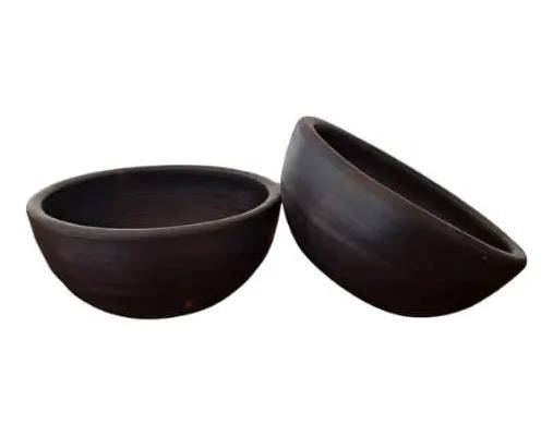 PACK DE 4 PAILAS PASTELERAS DE GREDA DE 15 CM - 3