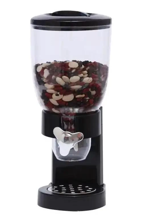 DISPENSADOR DE CEREALES HERME TICO PARA MESA CON RECIPIENTE - 4