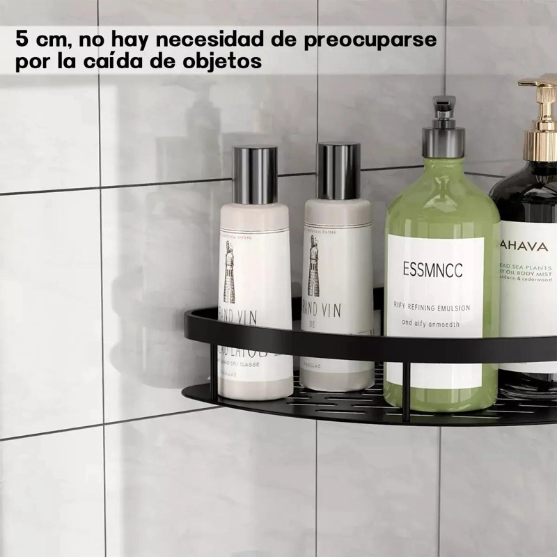 JUEGO DE ESTANTES ESQUINERO PARA DUCHA Y BAÑO 2 PIEZAS - 4