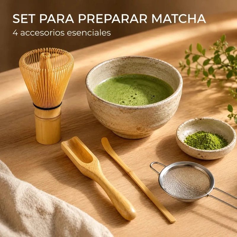 SET DE ACCESORIOS PARA PREPARAR TE  MATCHA EN CASA - 3