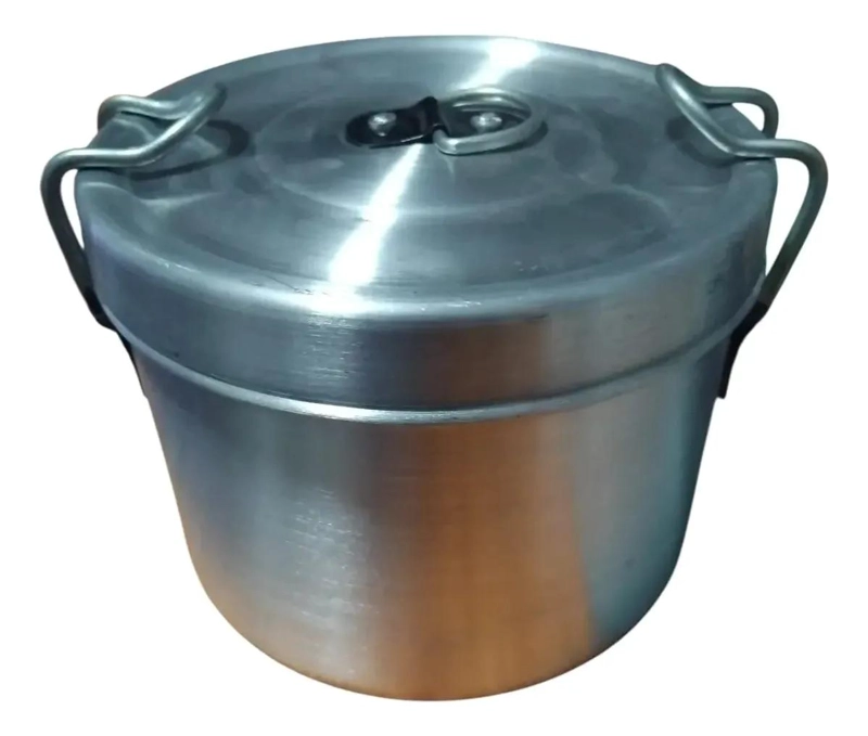 VIANDA DE ALUMINIO CON TAPA Y ASAS 18X10 CM PARA COCINAR - 2
