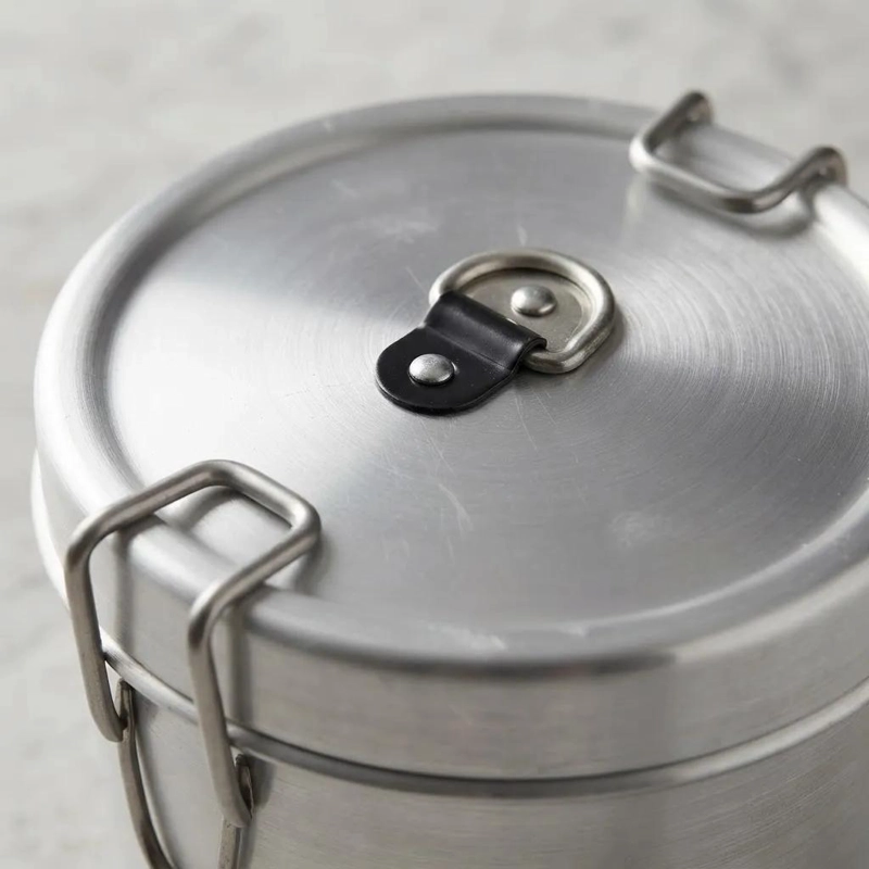 VIANDA DE ALUMINIO CON TAPA Y ASAS 18X10 CM PARA COCINAR - 4