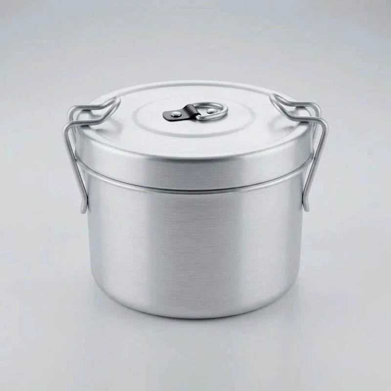 VIANDA DE ALUMINIO CON TAPA Y ASAS 18X10 CM PARA COCINAR - 5