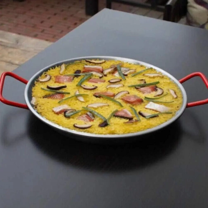 PAELLERA DE ACERO INOXIDABLE DE 28 CM PARA COCINAR - 3
