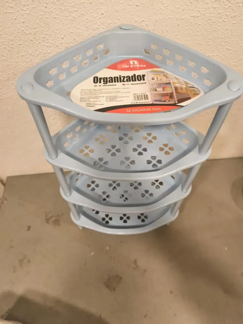ORGANIZADOR ESQUINERO MULTIUSO PARA DUCHA Y BAÑO CON 4 ESTANTES - 2