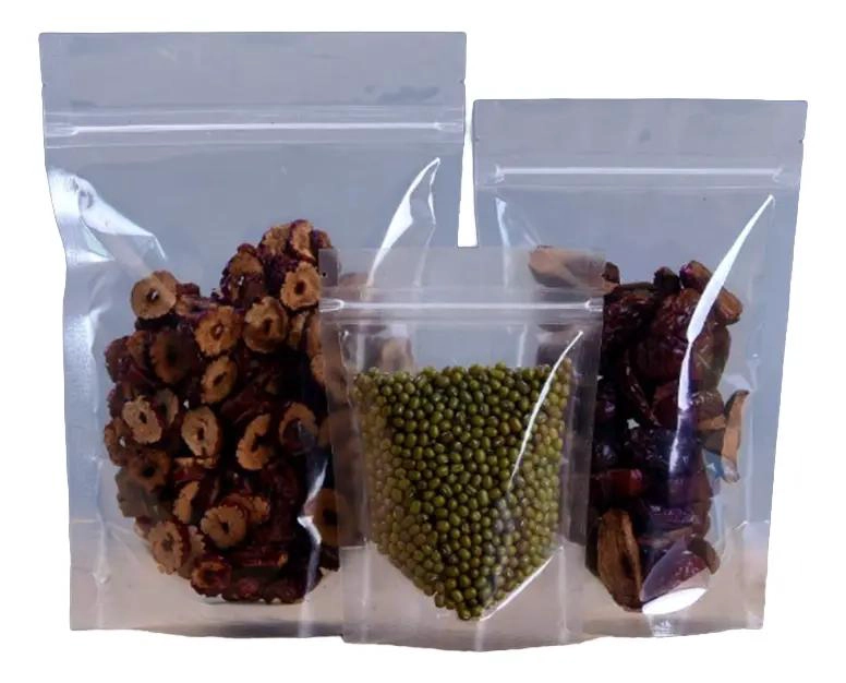 50 BOLSAS DOYPACK TRANSPARENTES HERME TICAS 15X23CM - 1