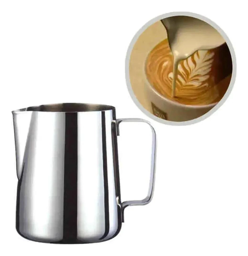 JARRA DE ACERO INOXIDABLE PARA ESPUMA DE LECHE 600ML - 1