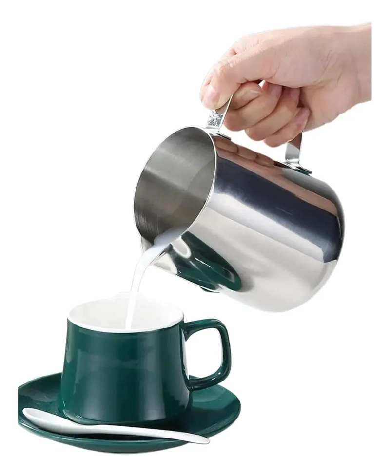 JARRA DE ACERO INOXIDABLE PARA ESPUMA DE LECHE 600ML - 3