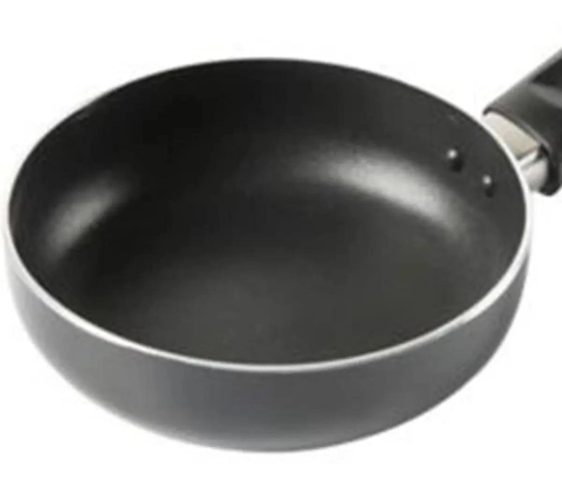 CACEROLA DE ALUMINIO NEGRA CON MANGO 12 CM SIN TAPA - 3