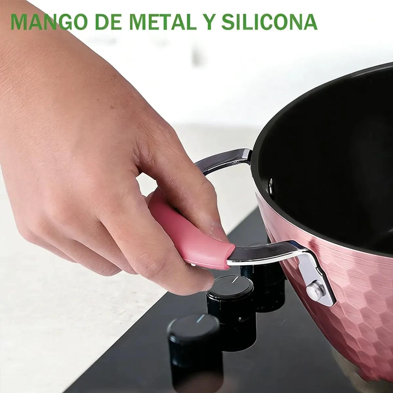 SET DE 7 OLLAS ANTIADHERENTES PARA COCINAR - 6