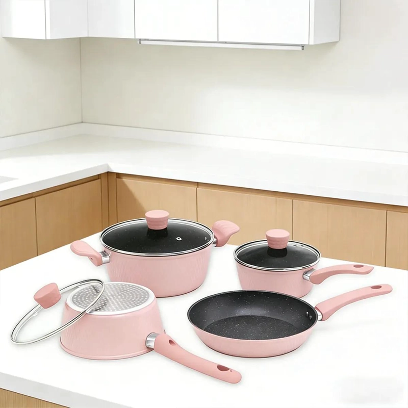 SET DE 7 OLLAS ANTIADHERENTES PARA COCINAR - 8