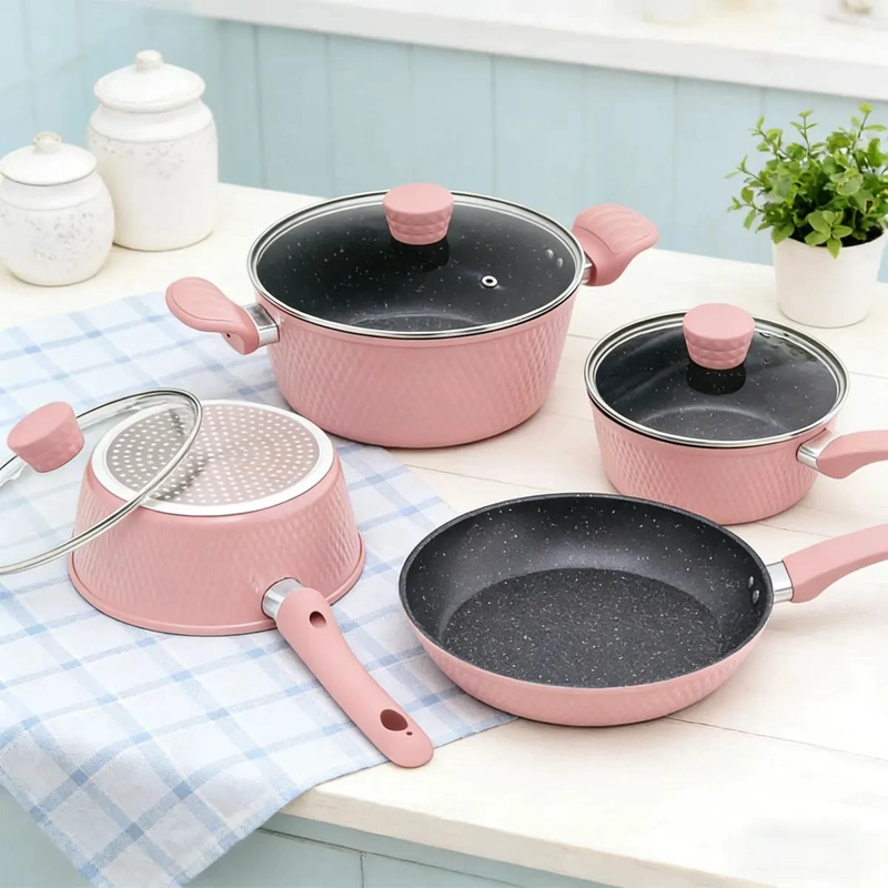 SET DE 7 OLLAS ANTIADHERENTES PARA COCINAR - 9