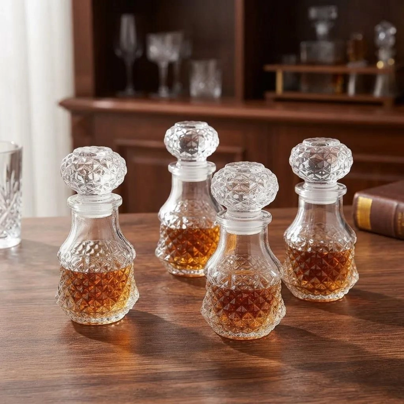 PACK DE 12 BOTELLITAS DE VIDRIO CON TAPA REDONDA DE 60ML - 2