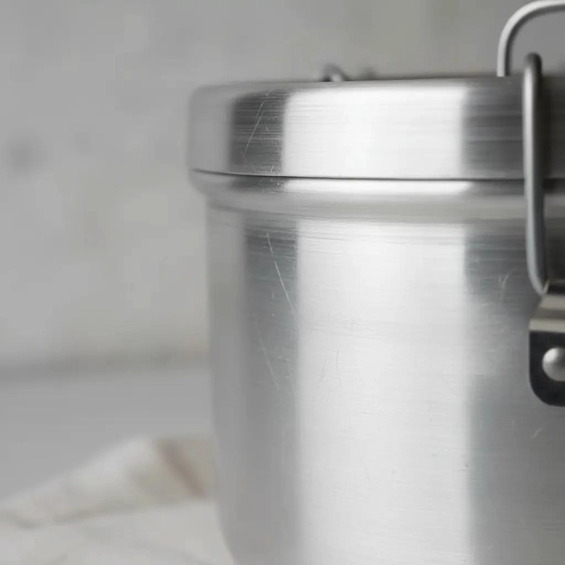 OLLA MARMITA DE ALUMINIO 14 CM PARA COCINAR Y LLEVAR COMIDA - 3