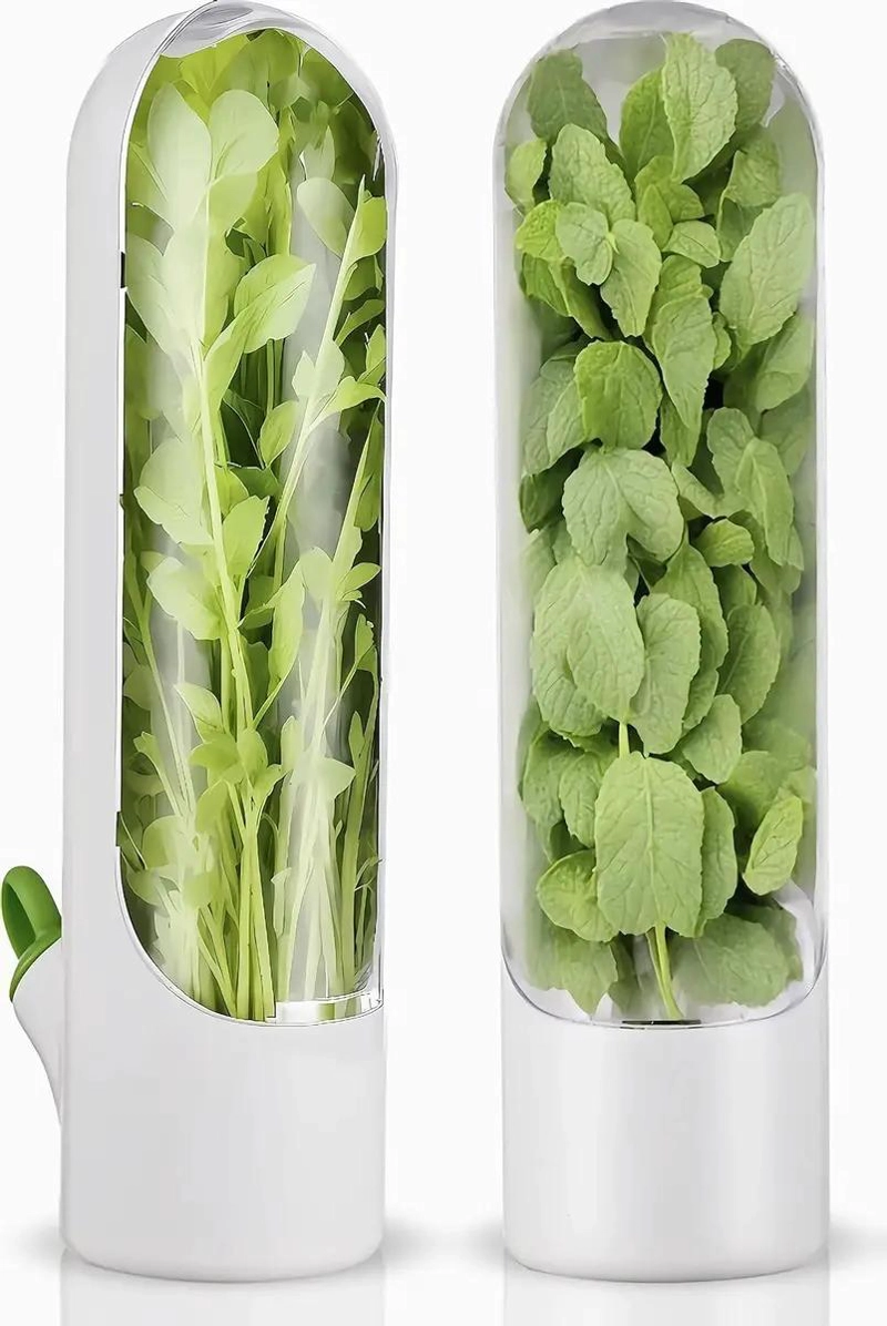BOTELLA CONSERVADORA DE HIERBAS FRESCAS PARA REFRIGERADOR - 1