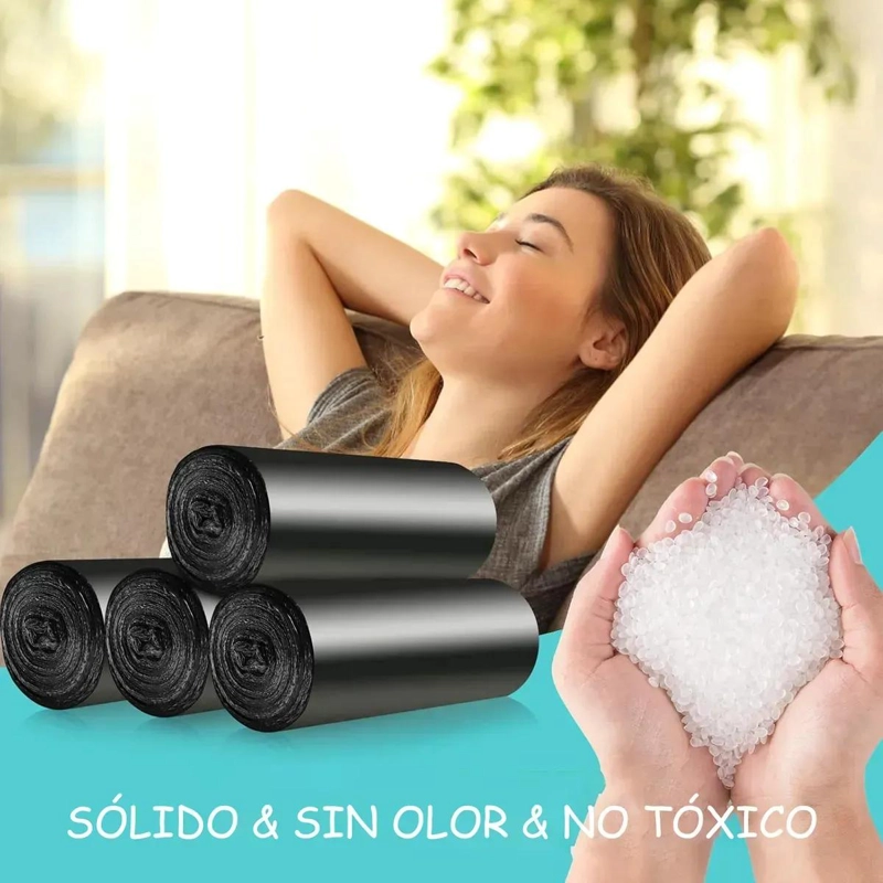 BOLSAS DE BASURA DESECHABLES PARA COCINA Y BAÑO 50X60 CM - 5