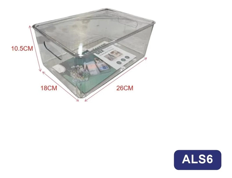 CONTENEDOR ORGANIZADOR PARA REFRIGERADOR 26X18 CM - 3