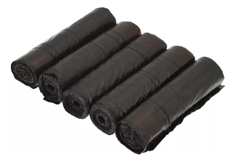 PACK DE 50 BOLSAS NEGRAS PARA BASURA CON CORDON DE 55X75CM - 2