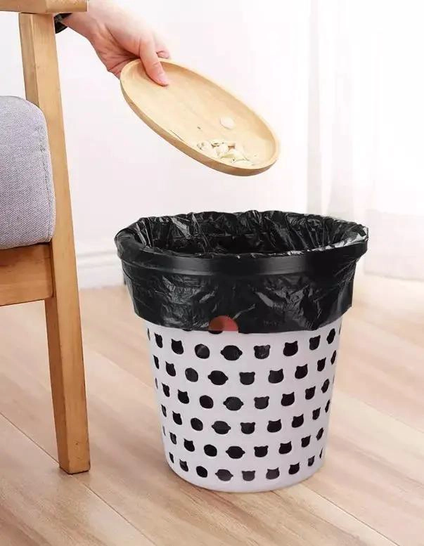 PACK DE 50 BOLSAS NEGRAS PARA BASURA CON CORDON DE 55X75CM - 4