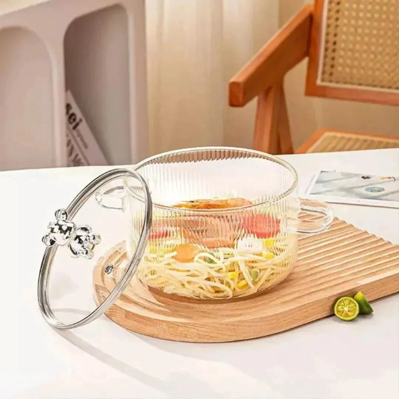OLLA DE VIDRIO BOROSILICATO 1.8 LITROS TRANSPARENTE Y RESISTENTE - 5