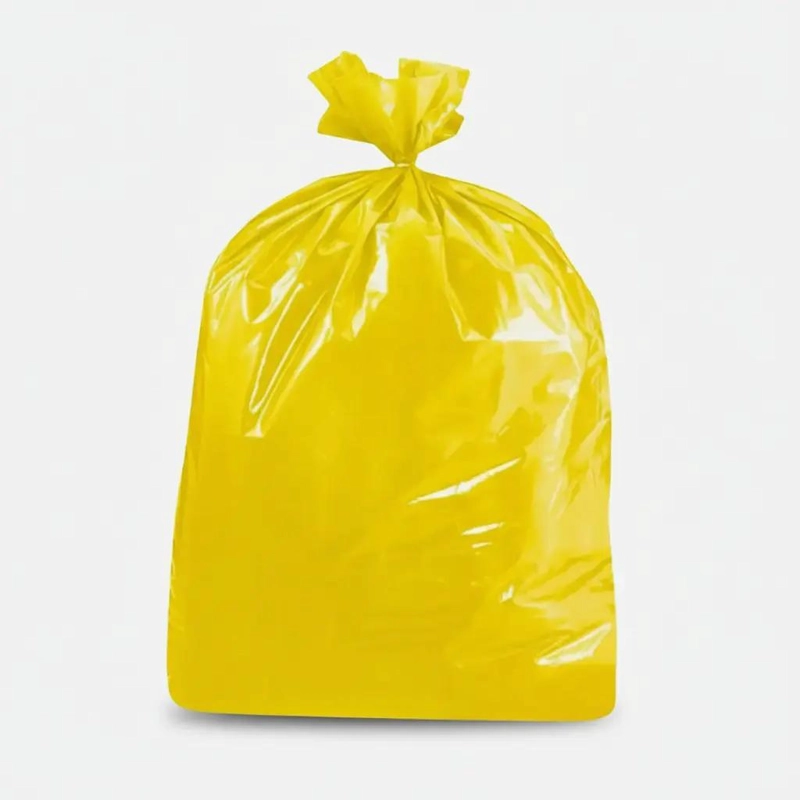 BOLSA DE BASURA AMARILLA CARGA PESADA 140X160 CM PACK 10 UNIDADES - 1
