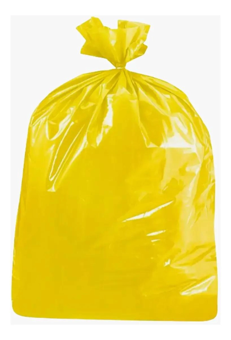 BOLSA DE BASURA AMARILLA CARGA PESADA 140X160 CM PACK 10 UNIDADES - 5
