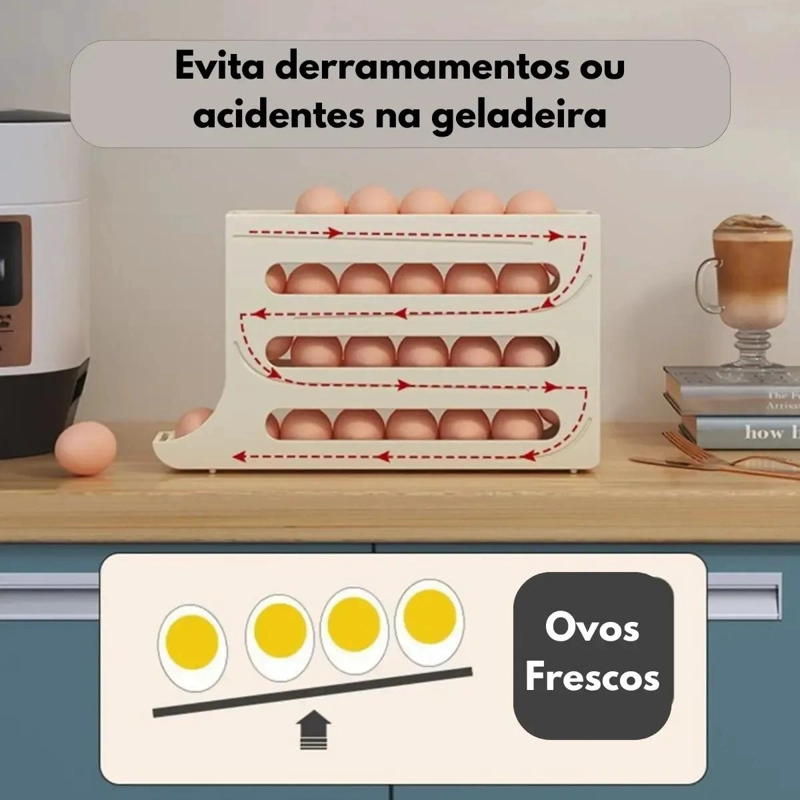 DISPENSADOR DE HUEVOS AUTOMATICO DE 4 NIVELES PARA 30 HUEVOS - 8