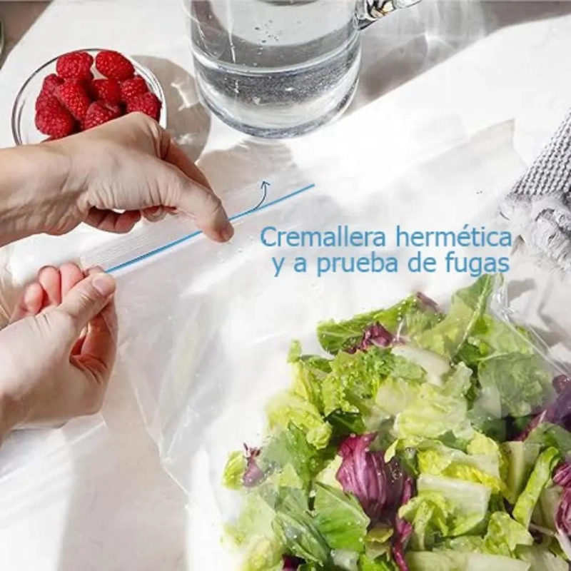 BOLSAS CON CIERRE HERME TICO 3X3 CM PARA ALMACENAMIENTO - 1