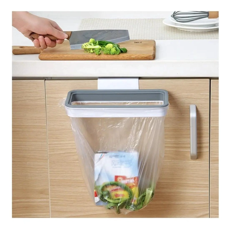 BASURERO PORTATIL ERGONOMICO PARA COCINA EN COLOR BLANCO - 3
