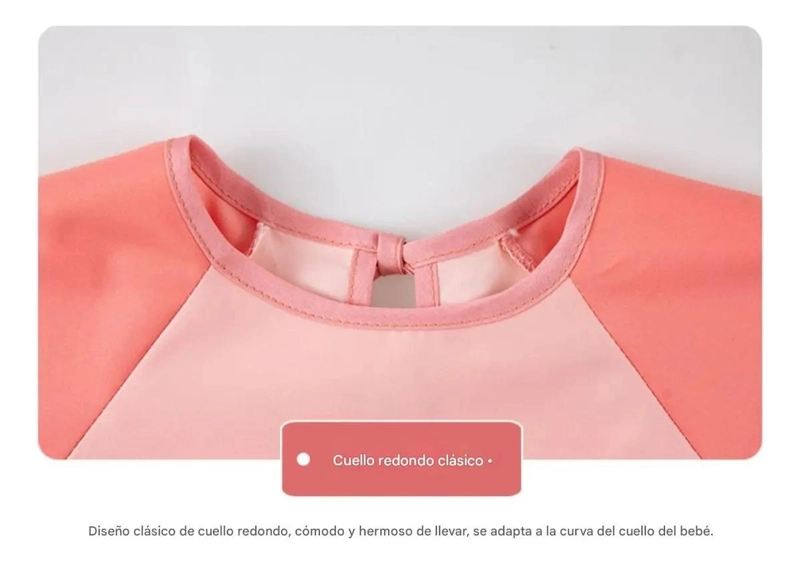 DELANTAL IMPERMEABLE ROSA PARA NIÑOS CON BOLSILLOS - 7