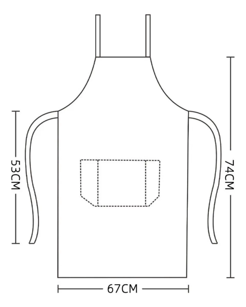 DELANTAL DE COCINA IMPERMEABLE Y RESISTENTE AL ACEITE - 2