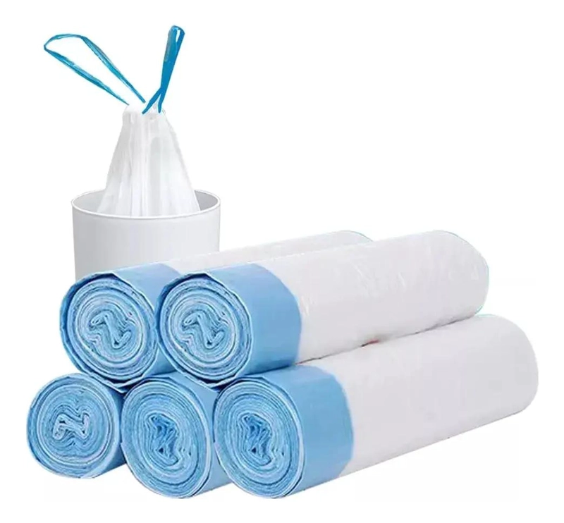 BOLSAS DE BASURA BIODEGRADABLES CON CORDON Y ASA - 1