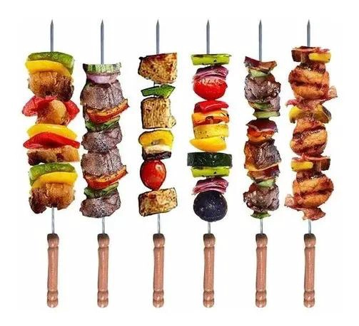PINCHOS DE MADERA Y HIERRO PARA ASADOS PACK DE 24 - 3